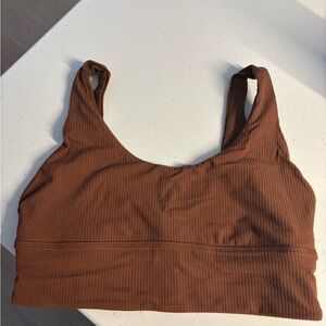lululemon athletica Brown Ribbed align Bra